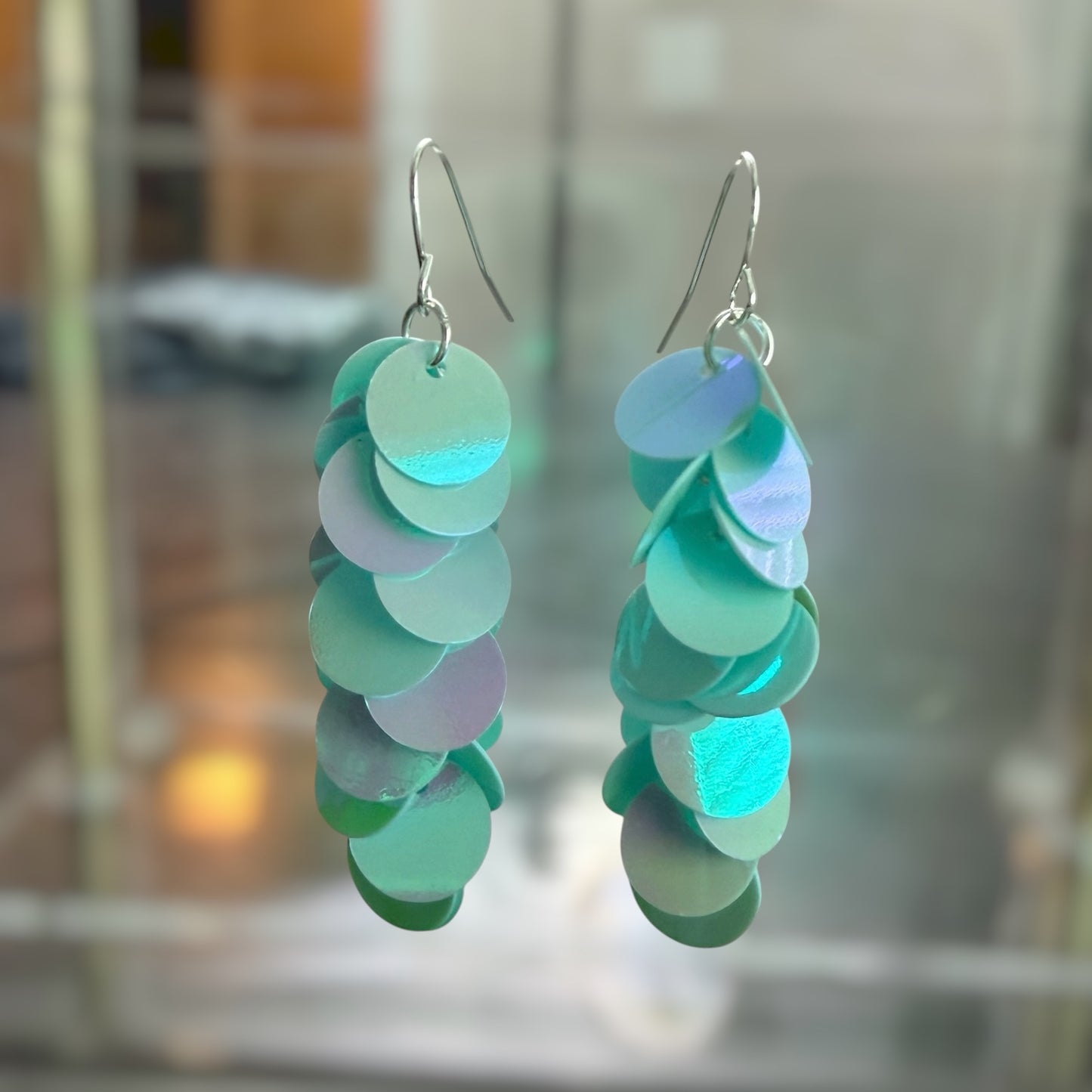 Seafoam Iridescent Earrings